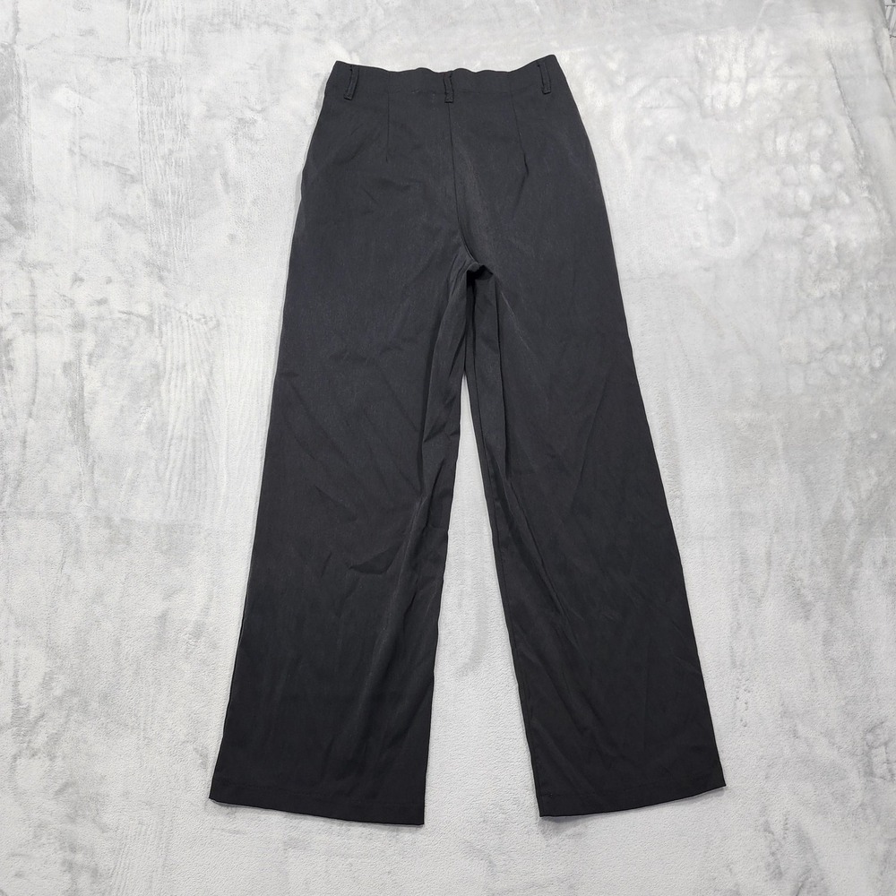 Max Studio Pants Womens M Black High Rise Wide Leg Dress Trouser Stretch Office - Picture 2 of 11